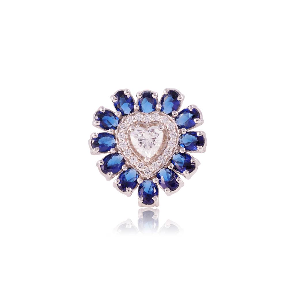 Ocean Heart Ring : RGS-088-BL