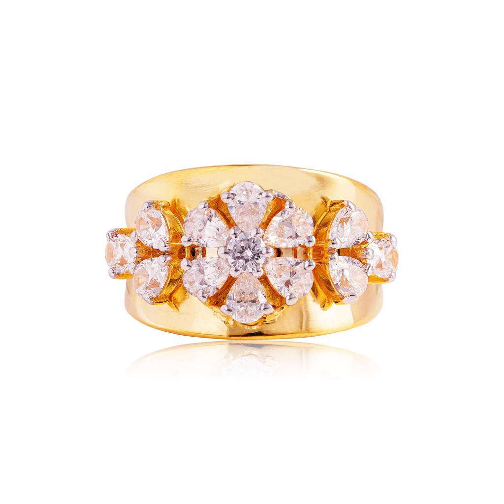 Sunlit Petal Ring : RGS-096-W