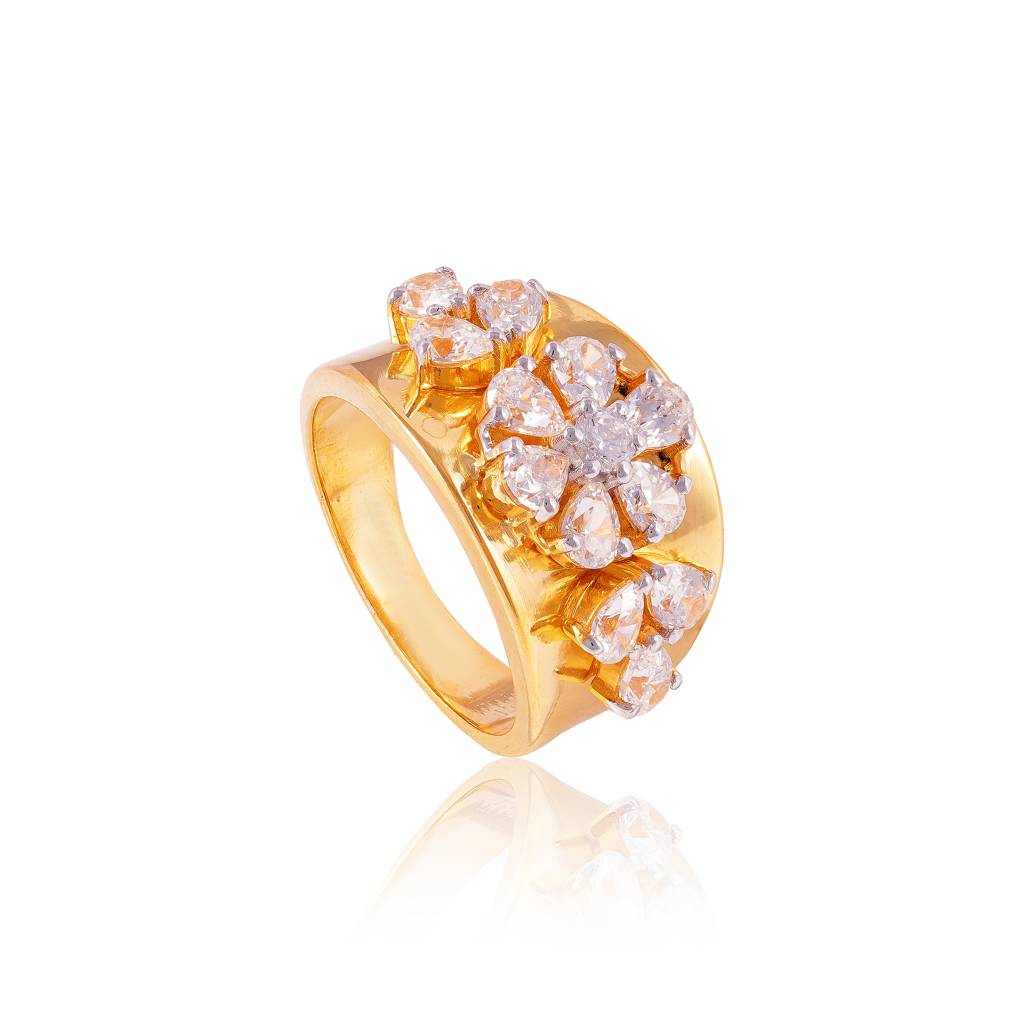 Sunlit Petal Ring : RGS-096-W