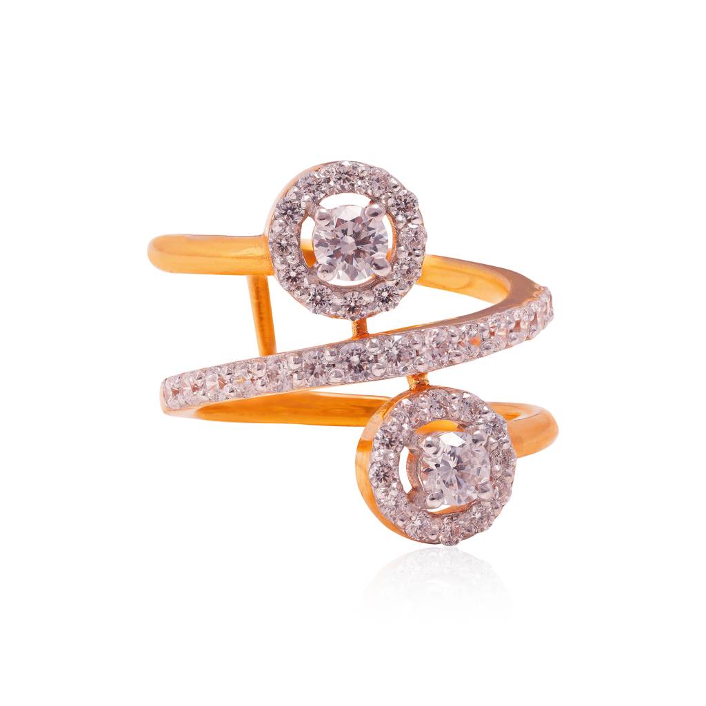 Gleaming Halo Ring : RGS-097-W