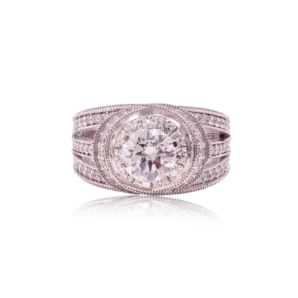 Meta Iris Solitaire Ring : RGS-109-W