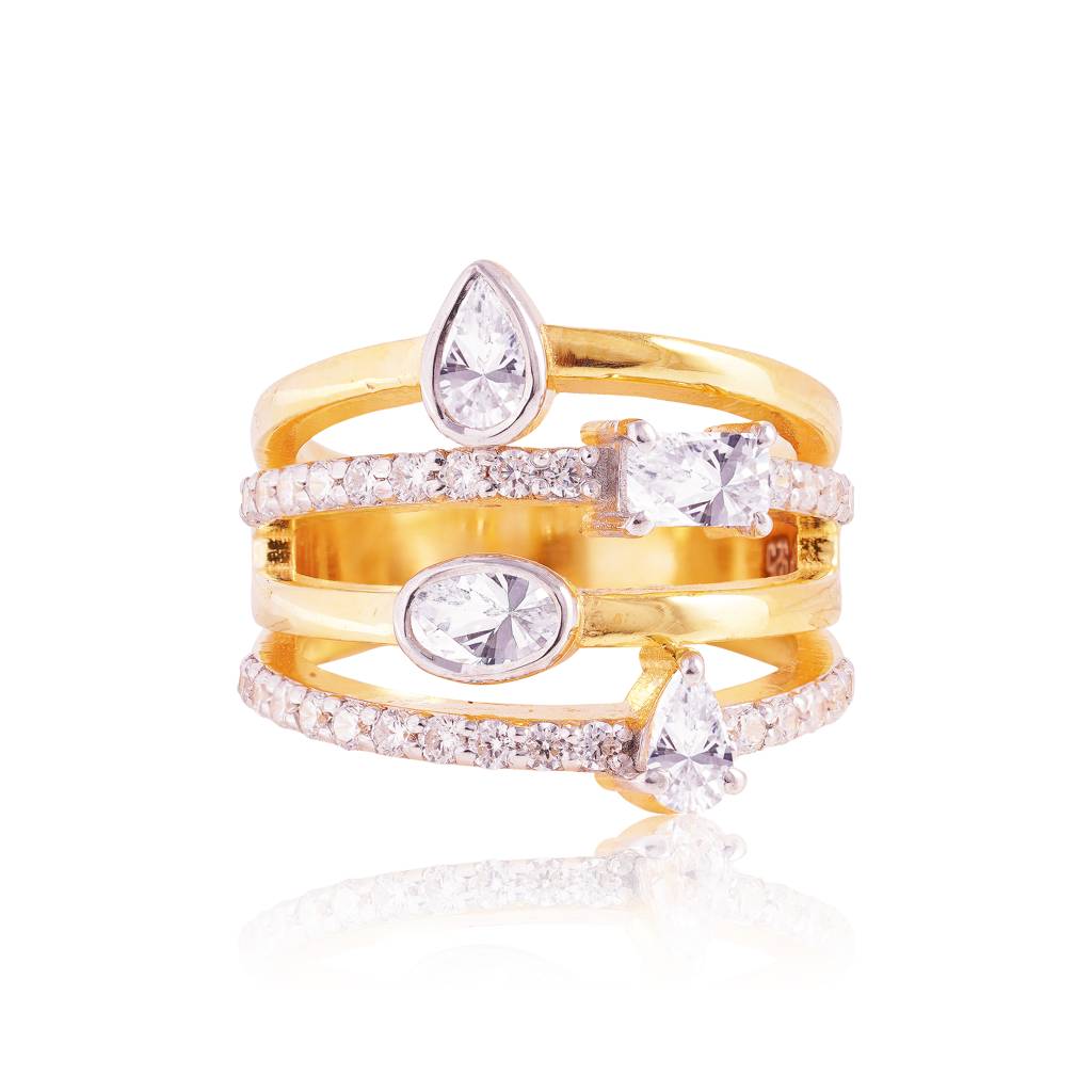 Quartet Sparkle Ring : RGS-112-W