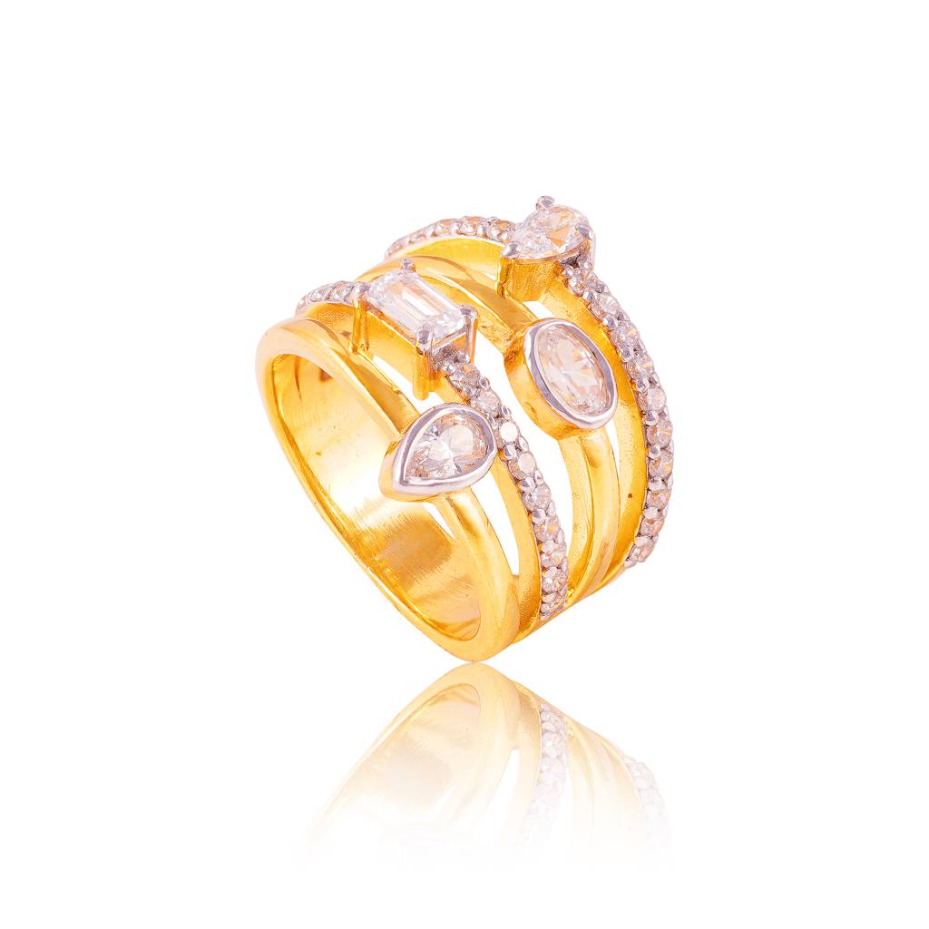 Quartet Sparkle Ring : RGS-112-W