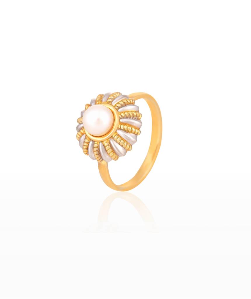 Classic Pearl Ring Gold : RG_506_24