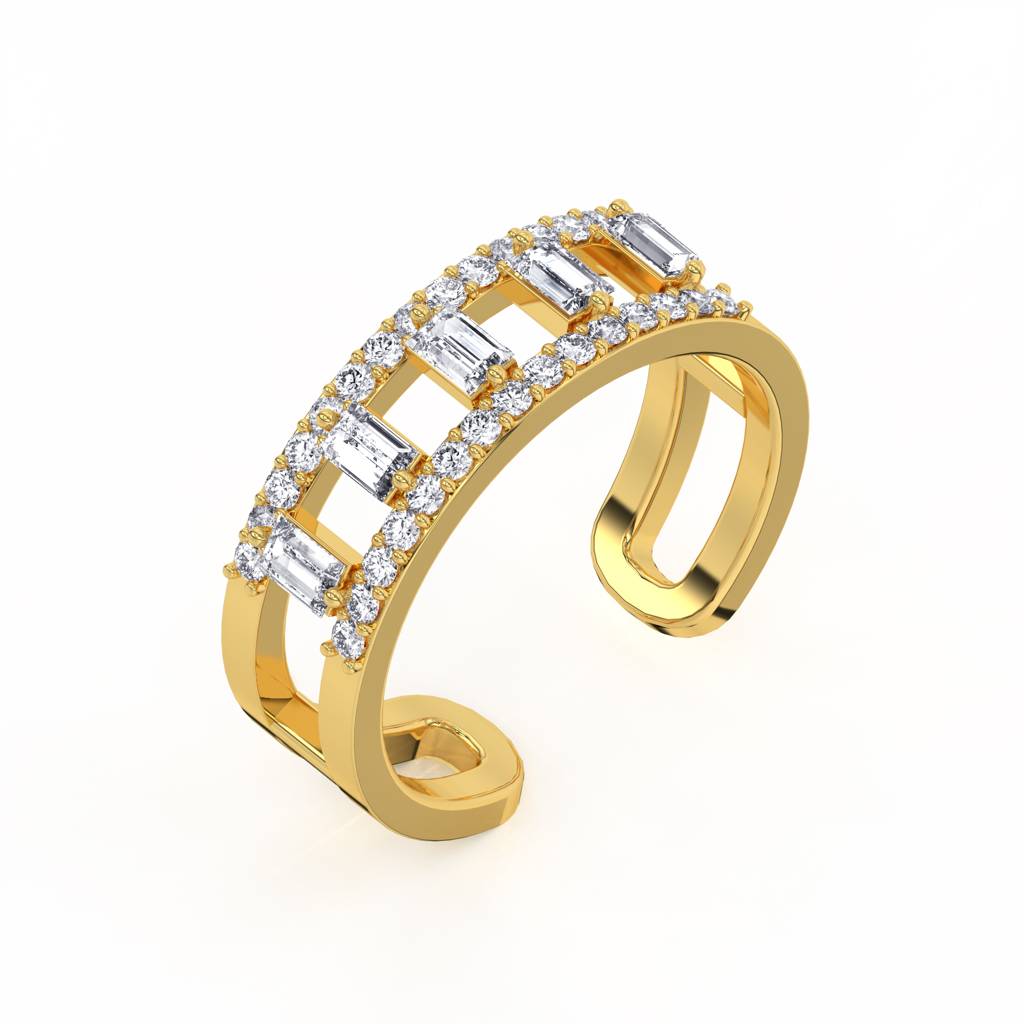 Diamond Baugette Band : RG_520_24