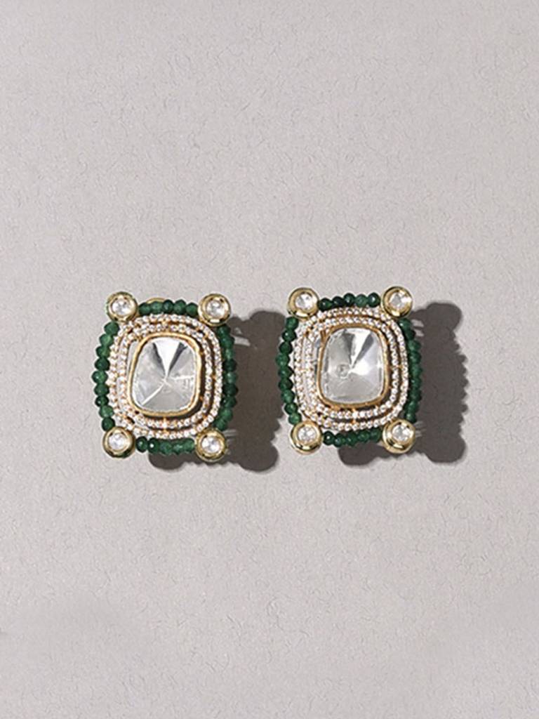 Polki Stud Earring : RJJER24JBRJA12