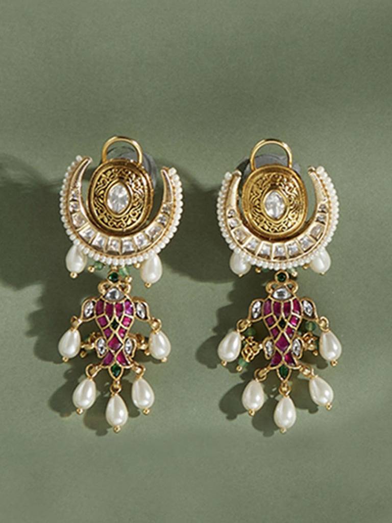Multi Colour Timeless Dangler Earring : RJJER24JBRJA17