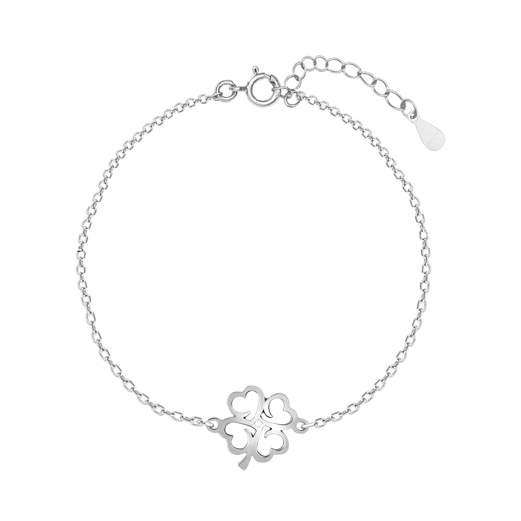 925 Sterling Silver Celestial Divine Heart Silver Bracelet : RJSPBR17