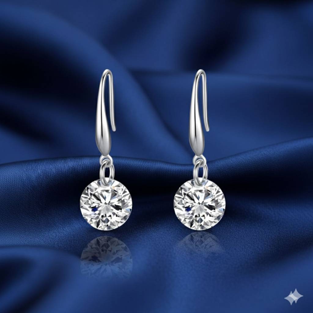 925 Sterling Silver Leaf Design Huggie Hoop Earrings With