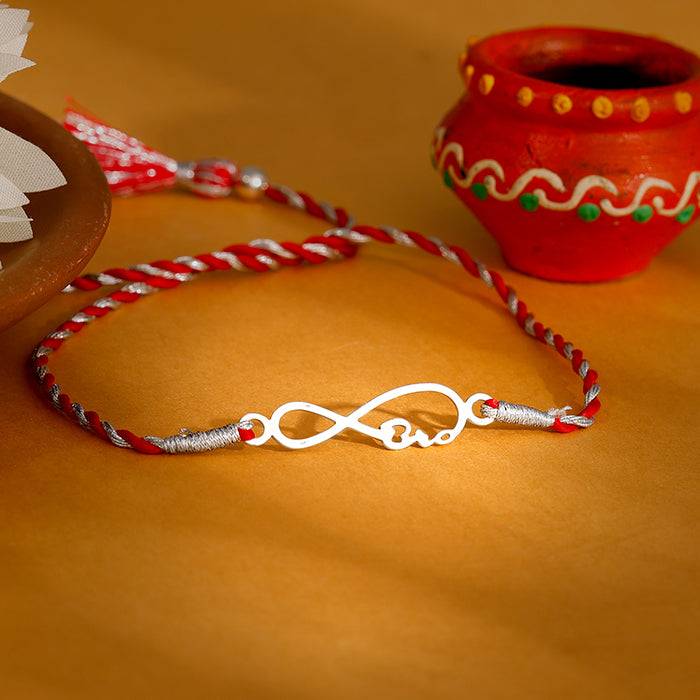 Silver Infinity Rakhi : RK006