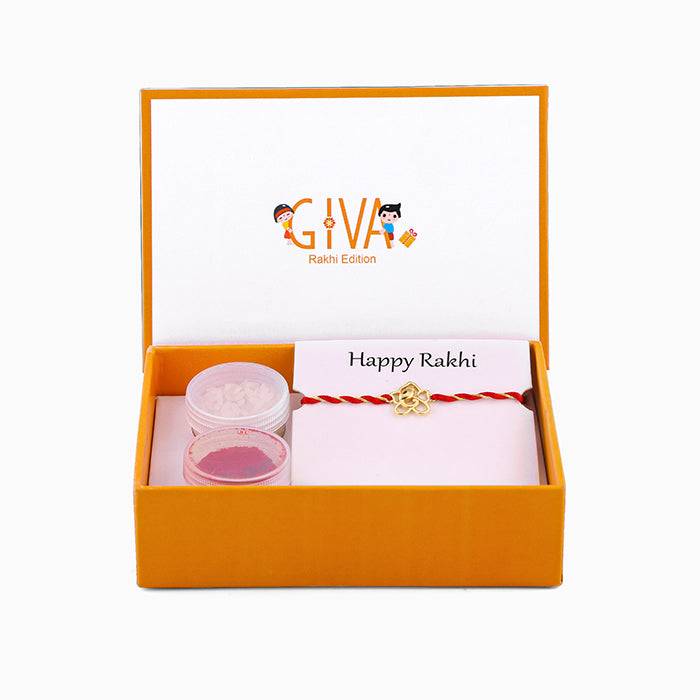 Golden Divine Ganesha Rakhi : RK0161