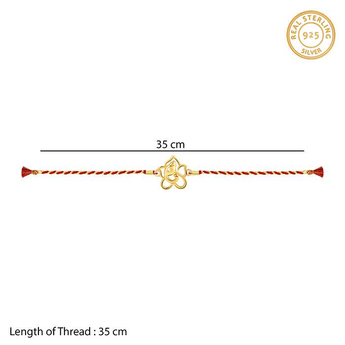 Golden Divine Ganesha Rakhi : RK0161