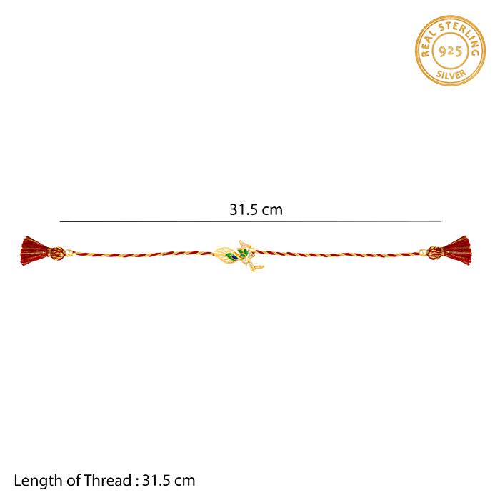 Golden Krishna Flute Rakhi Cum Pendant : RK0188