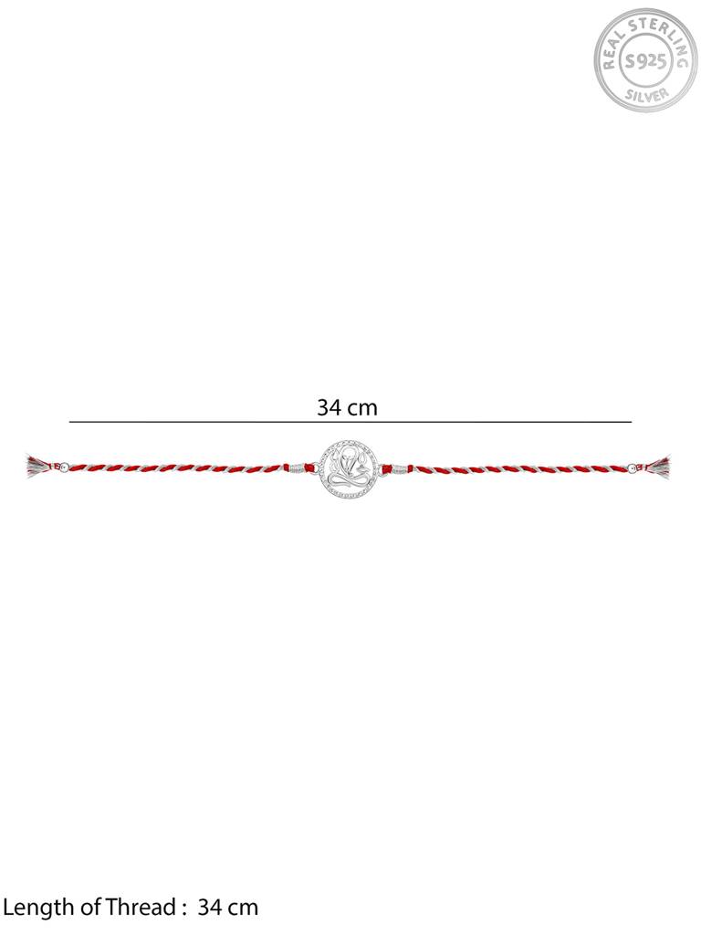 Giva Silver Vigneshwara Rakhi : RK0229