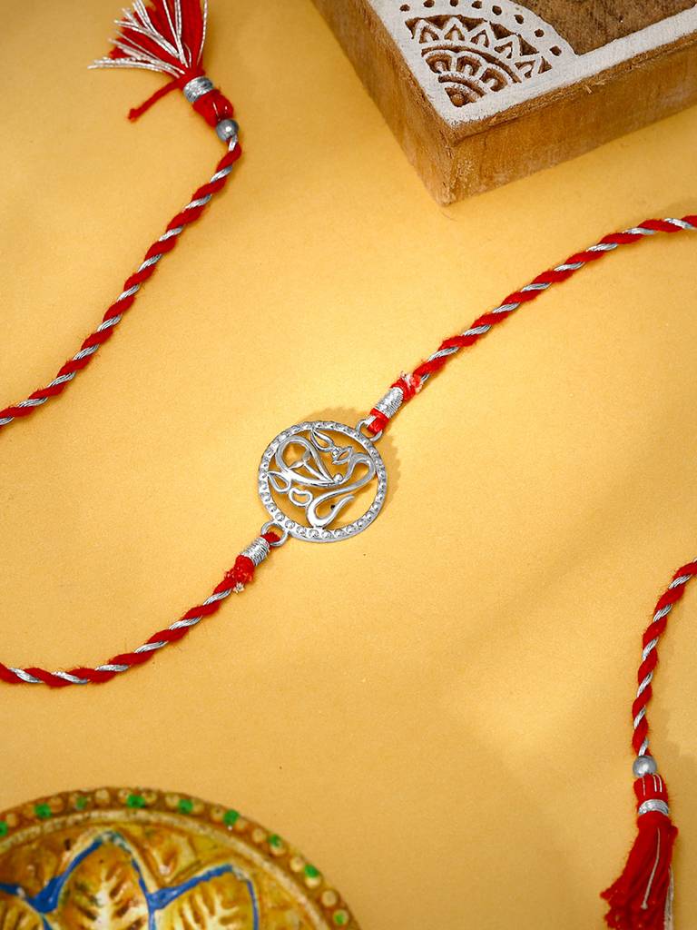 Giva Silver Vigneshwara Rakhi : RK0229
