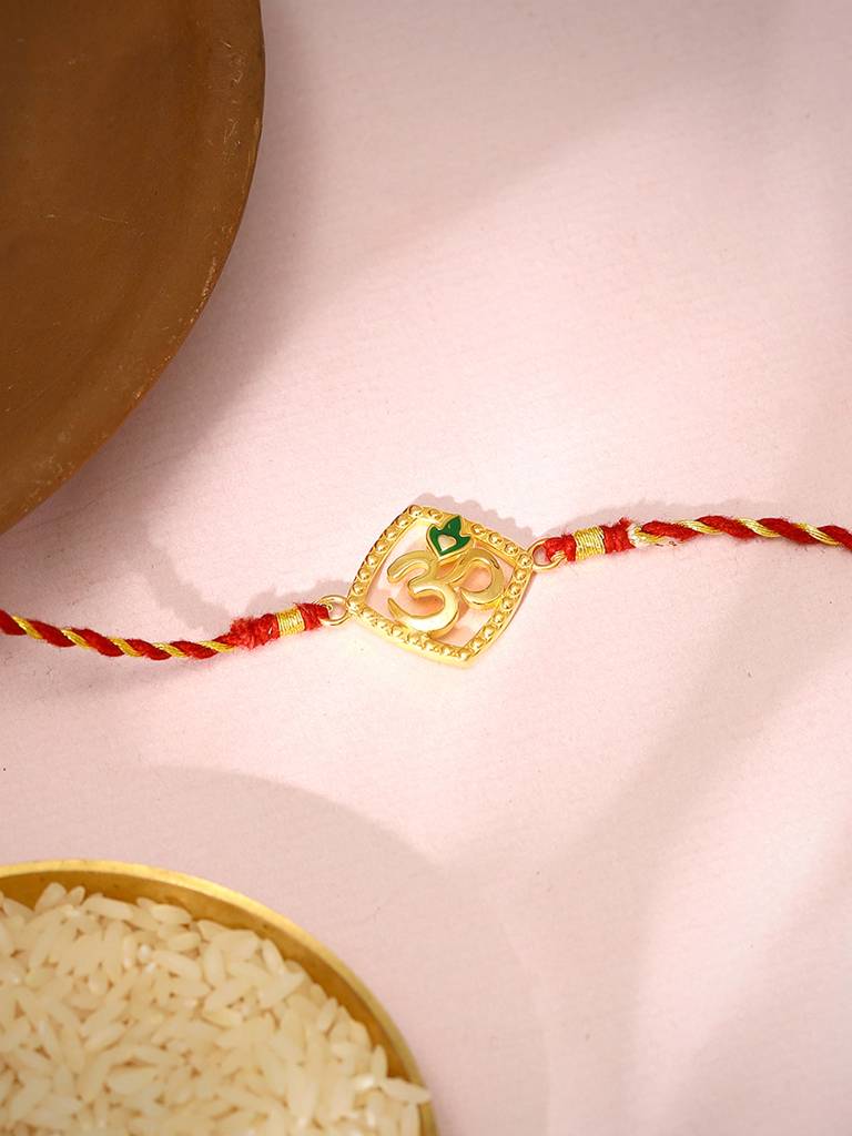 Giva Golden Omkara Rakhi : RK0254