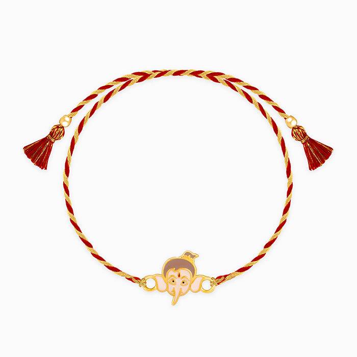 Golden Bal Ganesh Rakhi For Kids : RK0255