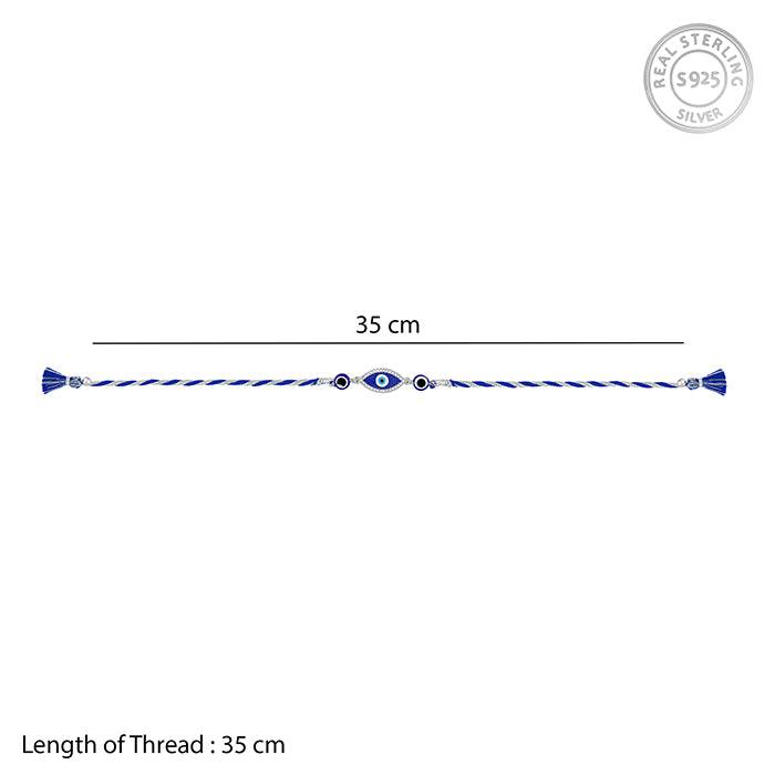 Silver Nazar Rakhi : RK0259