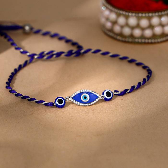 Silver Nazar Rakhi : RK0259