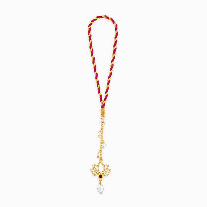 Golden Padma Lumba Rakhi : RK0266
