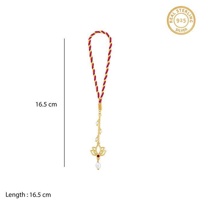 Golden Padma Lumba Rakhi : RK0266