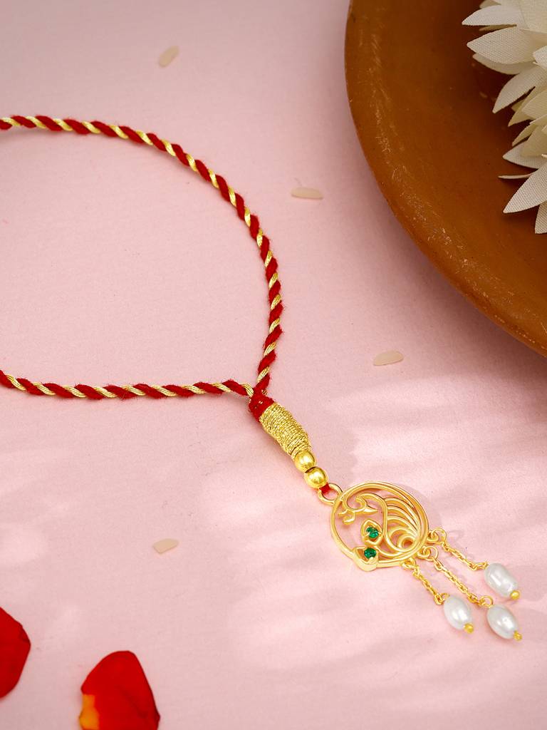 Giva Golden Pearl Peafowl Lumba
Rakhi : RK0271