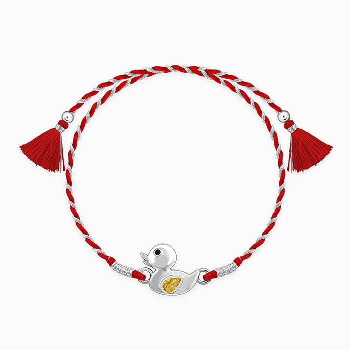 Silver Cute Duck Rakhi : RK0295
