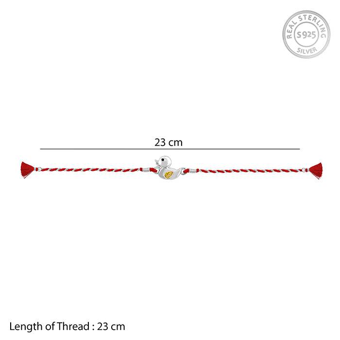 Silver Cute Duck Rakhi : RK0295
