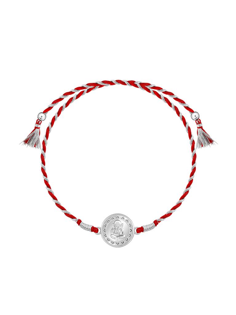 Giva Silver Mandala Ganesha Rakhi : RK0302