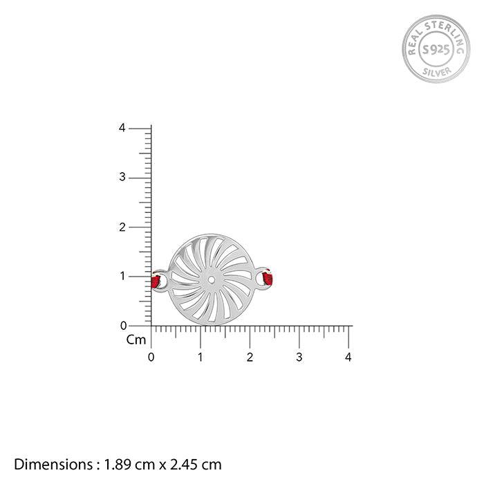 Silver Pinwheel Rakhi : RK0332