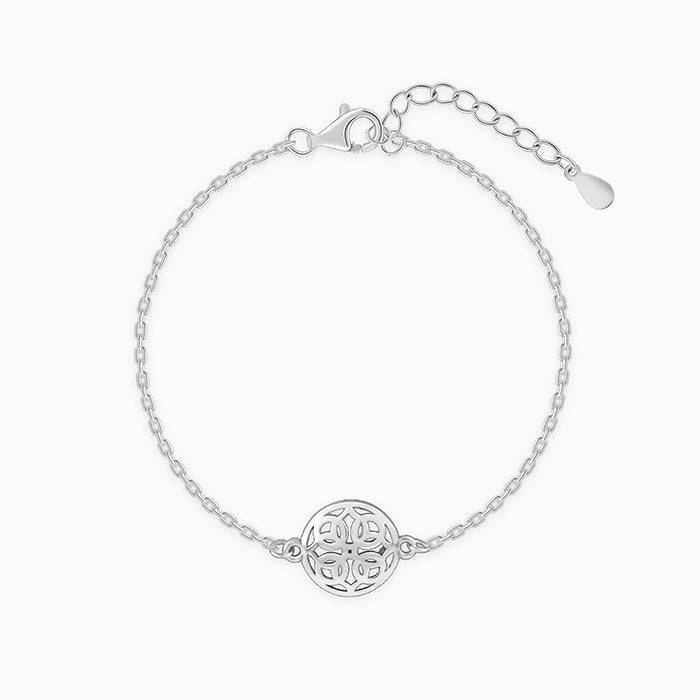 Silver Mandala Bracelet Rakhi : RK0349