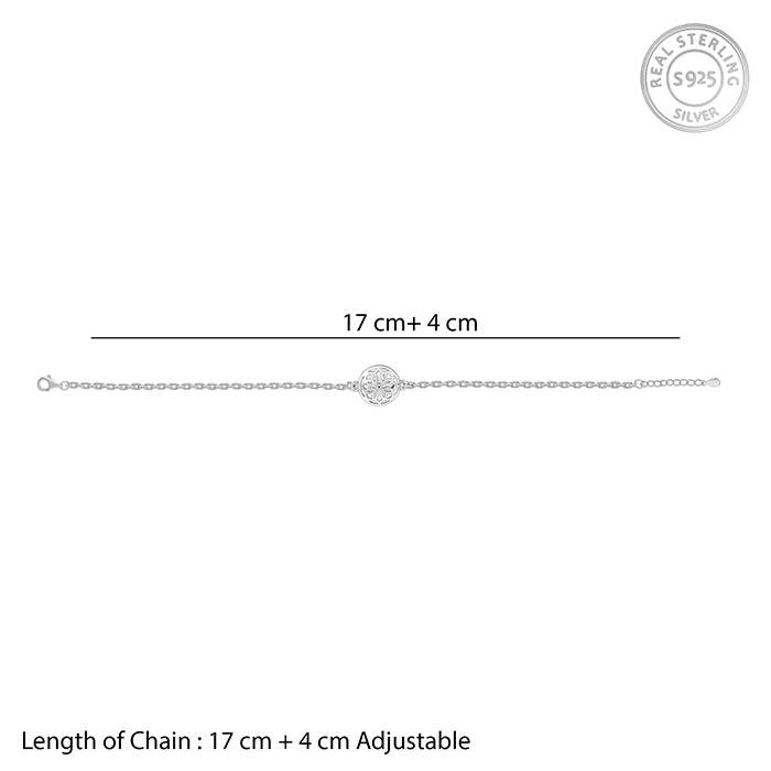 Silver Mandala Bracelet Rakhi : RK0349
