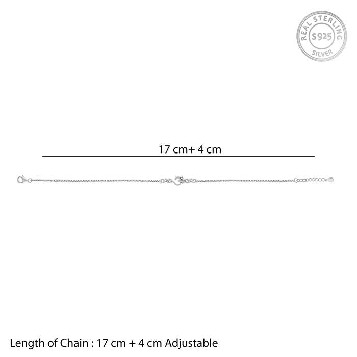 Silver Minimal Om Bracelet Rakhi : RK0356