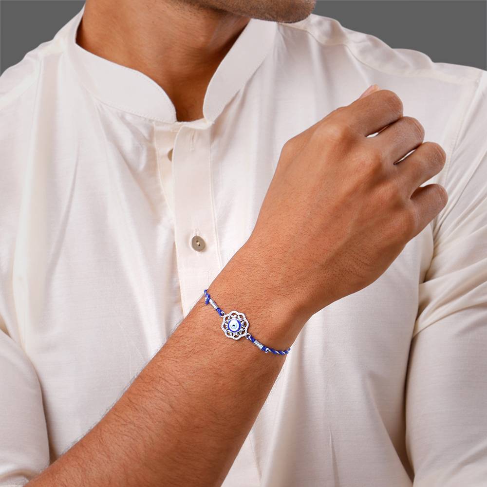 Giva 925 Silver Guardian Gaze Rakhi Combo (Set Of 5)| Raksha Bandhan Rakhi For Men | Gift For : RK0419RK0420RK0421RK0463RK0413