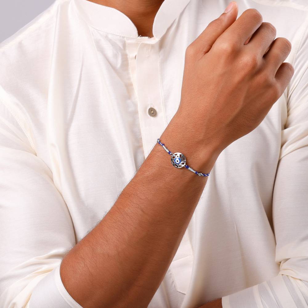Giva 925 Silver Guardian Gaze Rakhi Combo (Set Of 5)| Raksha Bandhan Rakhi For Men | Gift For : RK0419RK0420RK0421RK0463RK0413