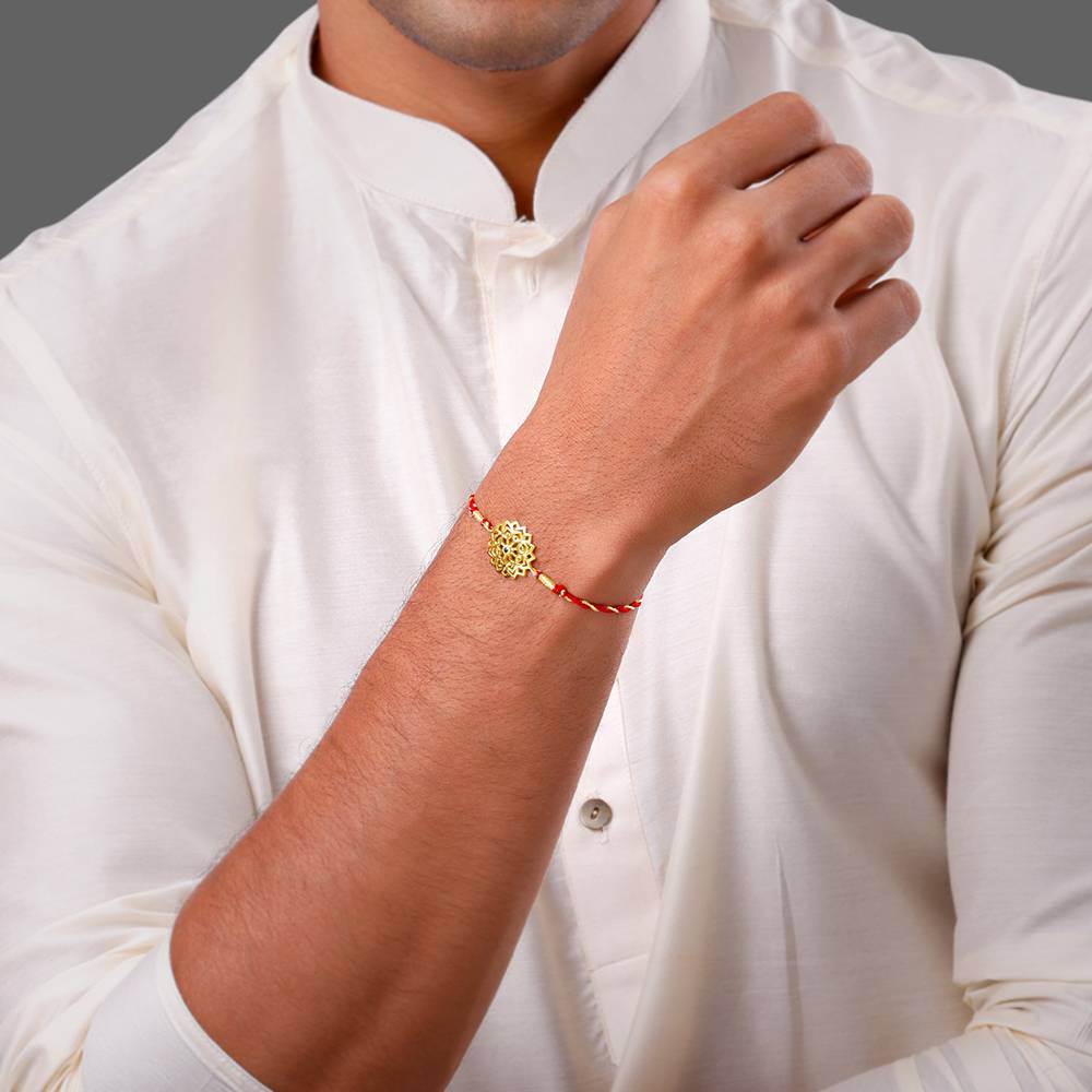 Giva 925 Silver Golden Floral Rakhi Combo (Set Of 3)| Raksha Bandhan Rakhi For Men | Gift For Men & Boys  : RK0433RK0435RK0438