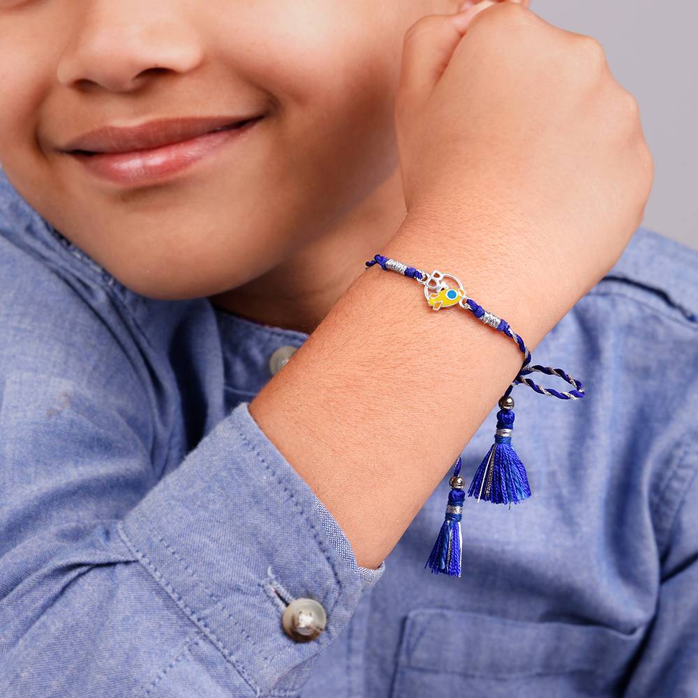 Giva 925 Silver Little Bro Kids Rakhi| Raksha Bandhan Rakhi For Kids | With Certificate Of Authenticity And 925 Stamp : RK0472