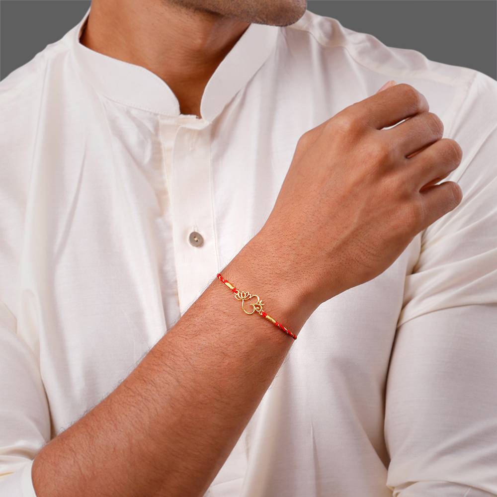 Giva 925 Silver Golden Omkara Rakhi Combo (Set Of 3)| Raksha Bandhan Rakhi For Men | Gift For Men & Boys  : RK0485RK0486RK0438