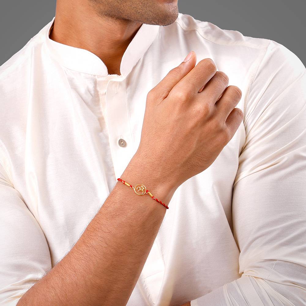 Giva 925 Silver Golden Omkara Rakhi Combo (Set Of 3)| Raksha Bandhan Rakhi For Men | Gift For Men & Boys  : RK0485RK0486RK0438