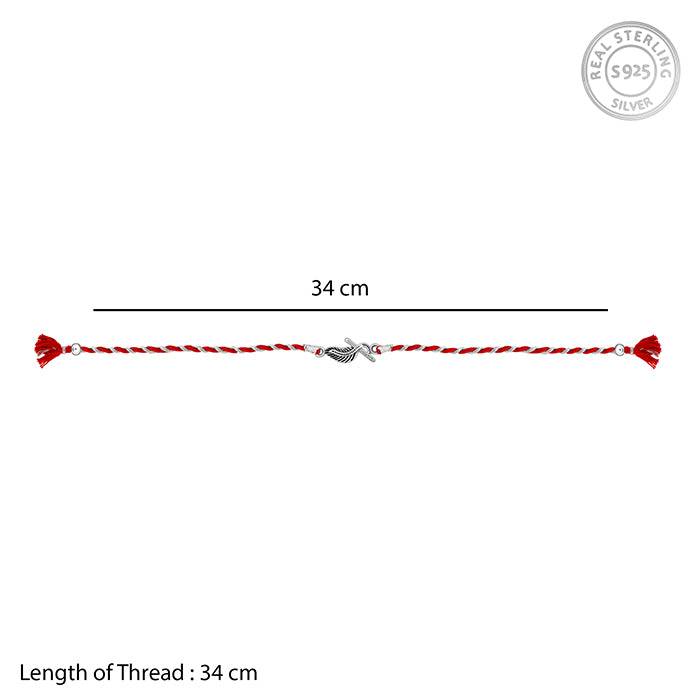 Oxidised Silver Krishna Rakhi : RK084