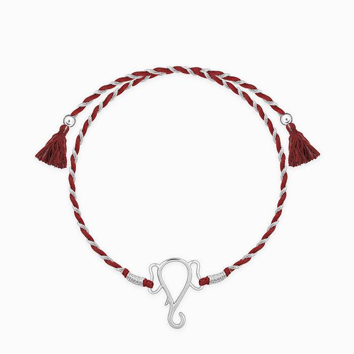 Silver Protector Of All Rakhi : RK091