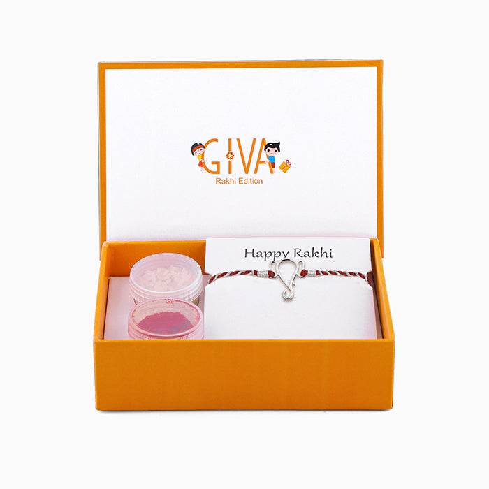 Silver Protector Of All Rakhi : RK091