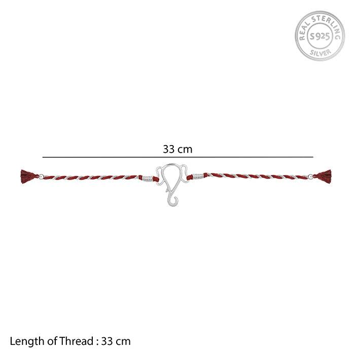 Silver Protector Of All Rakhi : RK091