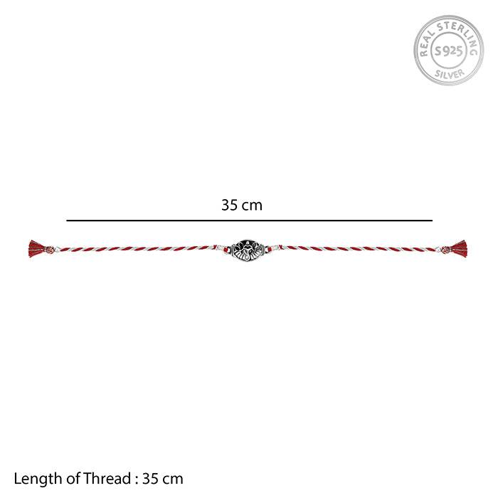 Oxidised Silver Vinayak Rakhi : RK096