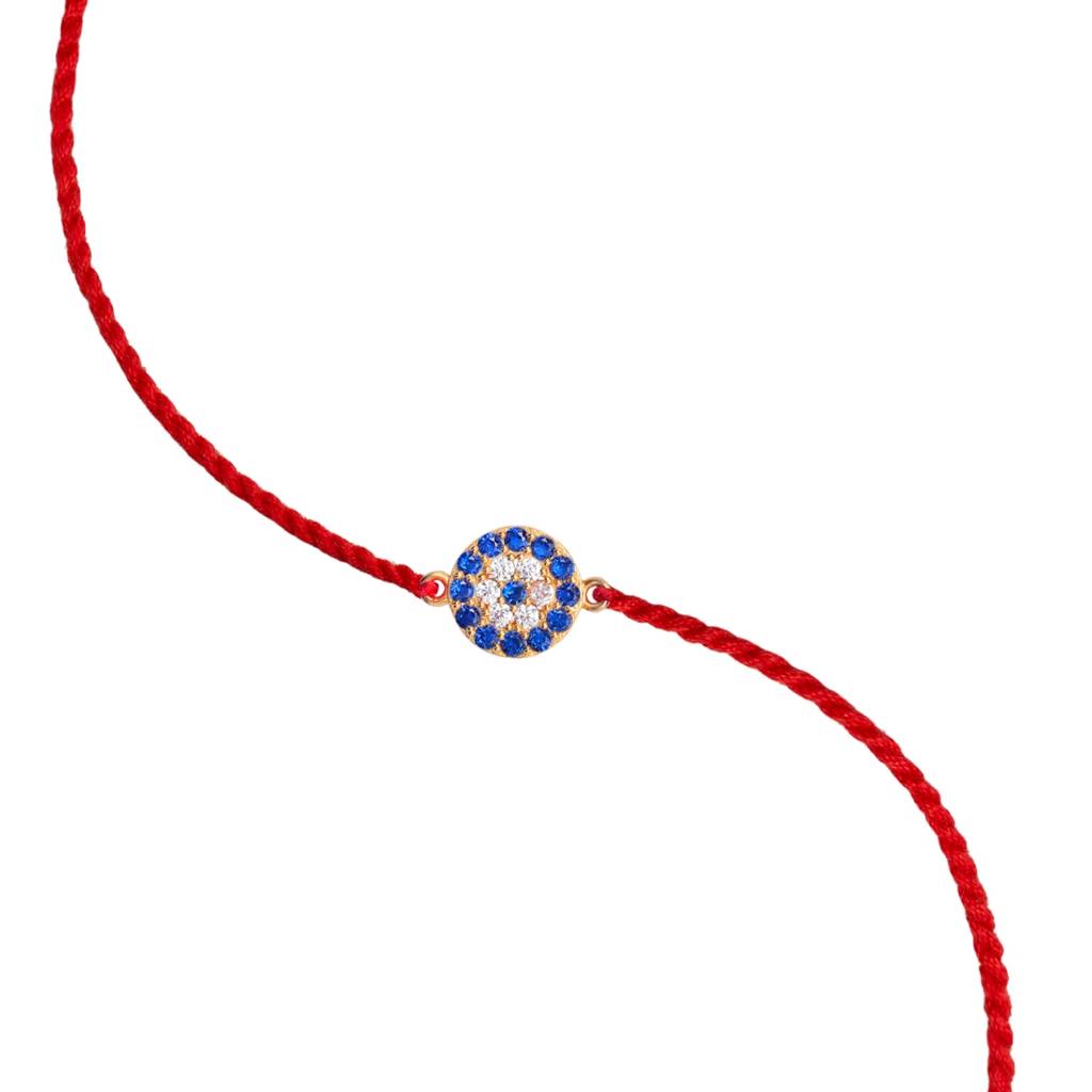 Radiant Elegance With Cz Gold-Plated Sterling Silver Rakhi For Him : RKH-10058-G