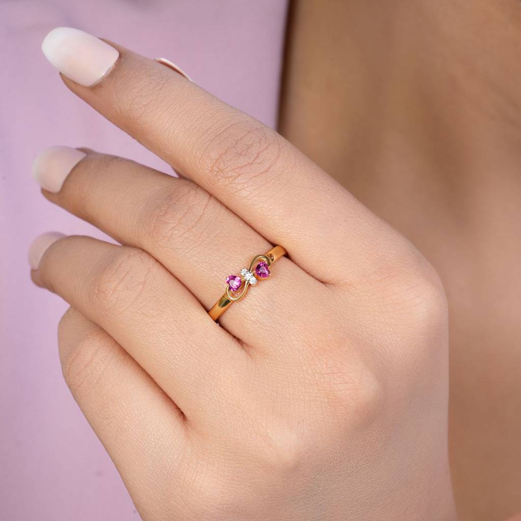 Infinity Gold Plated 925 Sterling Silver Ring : RNG-40417-G