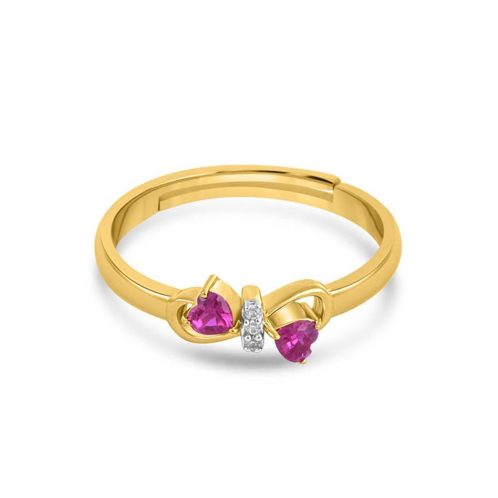 Infinity Gold Plated 925 Sterling Silver Ring : RNG-40417-G