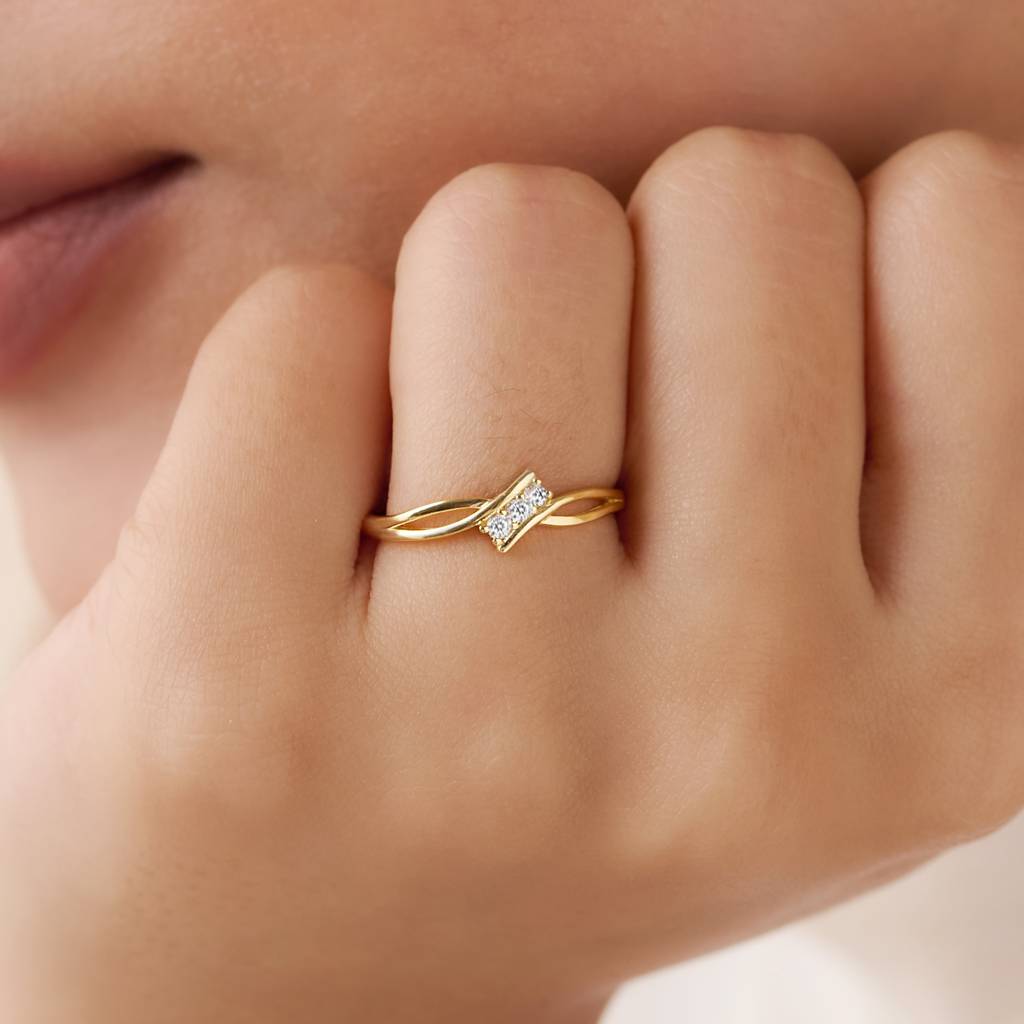 My Infinite Vow Gold Plated Ring (Adjustable) : RNG-40438-G