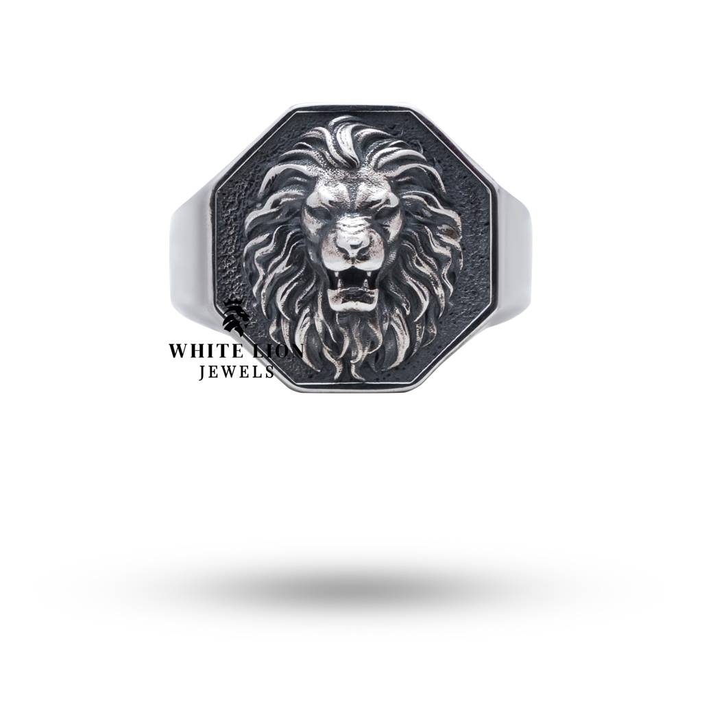 Octagon Lion Ring : RPO1022
