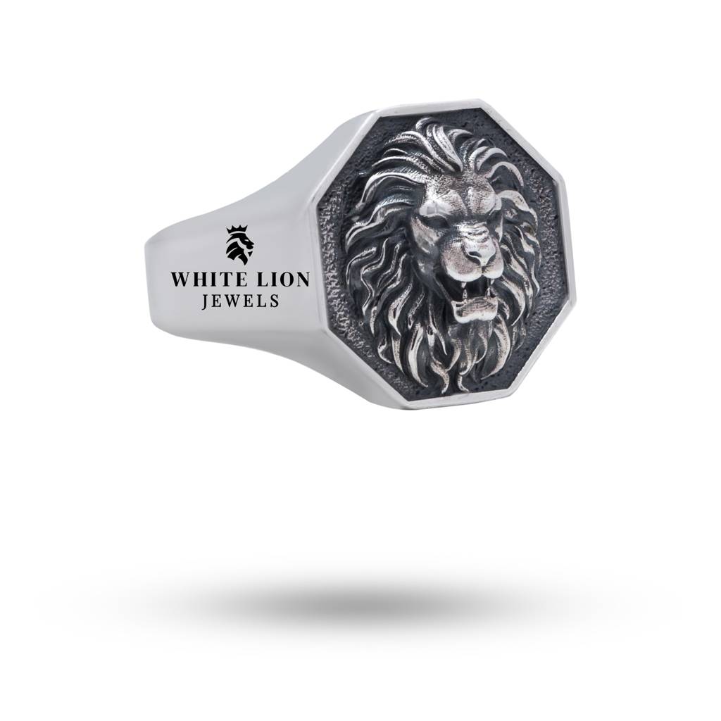 Octagon Lion Ring : RPO1022